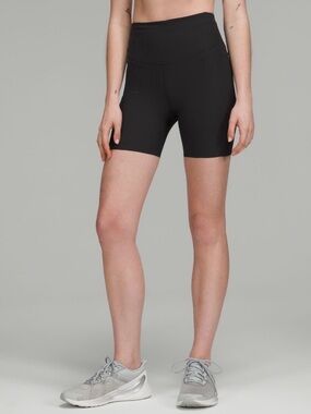 Lululemon Women’s Base Pace HR Short 6” Ribbed Black, Size: 12